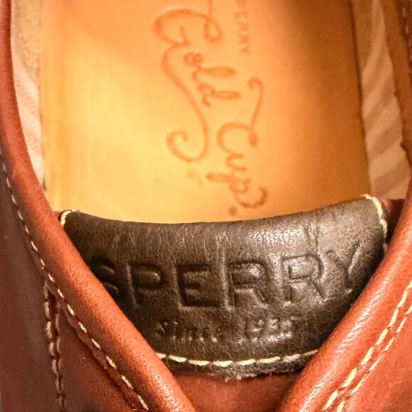 Sperry Gold Cup Men’s Brown Leather Sneakers | Premium Comfort Low-Top Size 13 - Picture 6 of 12